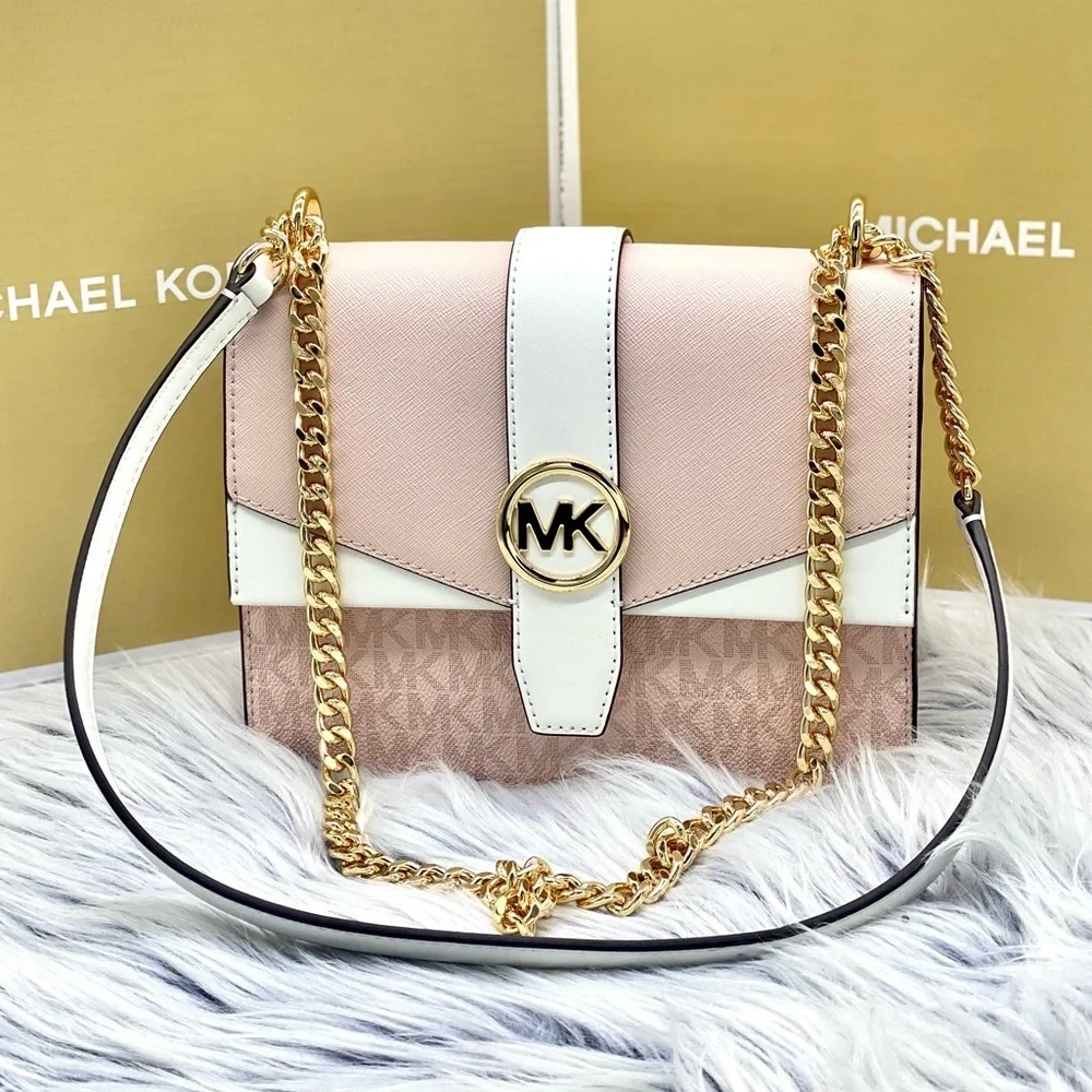 Michael Kors Greenwich Small Signature Logo Shoulder Crossbody Bag